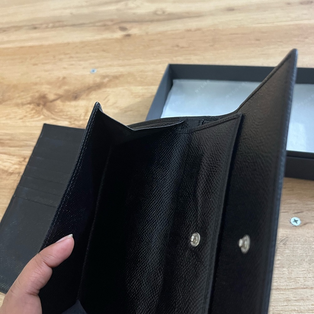 Bulgari Black leather wallet - Picture 3 of 6